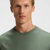 Structured-logo T-shirt in cotton jersey