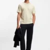 Structured-logo T-shirt in cotton jersey