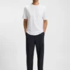 Structured-logo T-shirt in cotton jersey