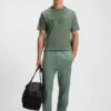 Structured-logo T-shirt in cotton jersey