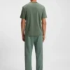 Structured-logo T-shirt in cotton jersey