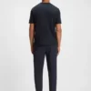 Structured-logo T-shirt in cotton jersey