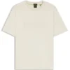 Structured-logo T-shirt in cotton jersey