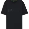 Structured-logo T-shirt in cotton jersey