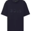 Structured-logo T-shirt in cotton jersey
