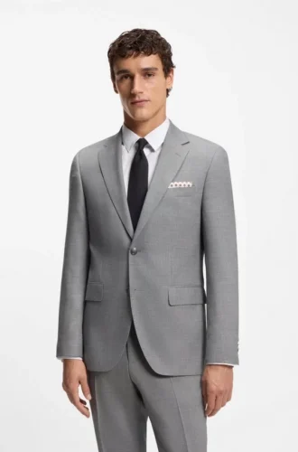 Structured tie in cotton and silk