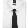 Structured tie in cotton and silk