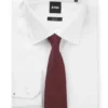 Structured tie in cotton and silk