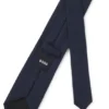 Structured tie in cotton and silk