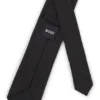 Structured tie in cotton and silk