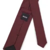 Structured tie in cotton and silk