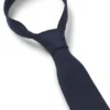 Structured tie in cotton and silk
