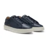 Suede-backtab trainers in leather