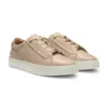 Suede-backtab trainers in leather