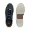Suede-backtab trainers in leather