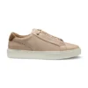 Suede-backtab trainers in leather