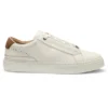 Suede-backtab trainers in leather