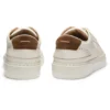 Suede-backtab trainers in leather