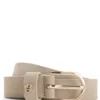 Suede belt with gold-tone Double B monogram Suede belt with gold-tone Double B monogram