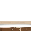 Suede belt with gold-tone Double B monogram Suede belt with gold-tone Double B monogram