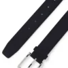 Suede belt with silver-tone buckle Suede belt with silver-tone buckle
