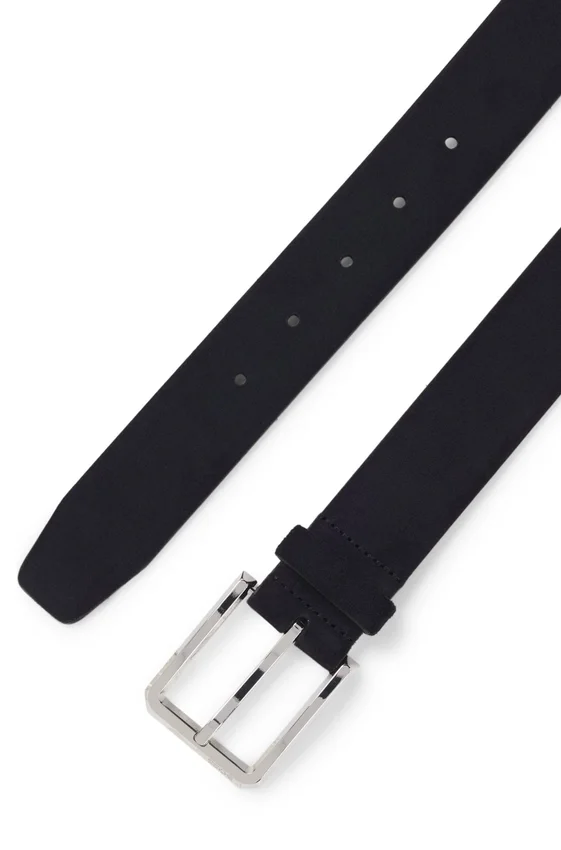 Suede belt with silver-tone buckle Suede belt with silver-tone buckle