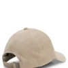 Suede cap with metal logo rivet Suede cap with metal logo rivet