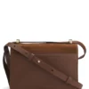 Suede crossbody bag with Double B monogram