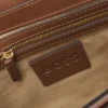 Suede crossbody bag with Double B monogram