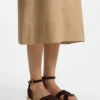 Suede espadrilles with Double B monogram