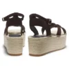 Suede espadrilles with Double B monogram