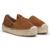 Suede espadrilles with jute midsole