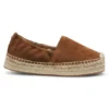 Suede espadrilles with jute midsole