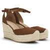 Suede espadrilles with wedge sole