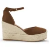Suede espadrilles with wedge sole