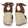 Suede espadrilles with wedge sole