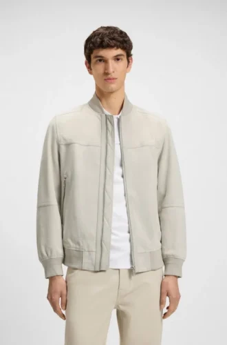 Suede jacket in a regular fit