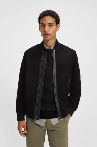 Suede jacket in a regular fit