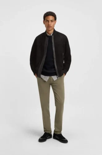 Suede jacket in a regular fit