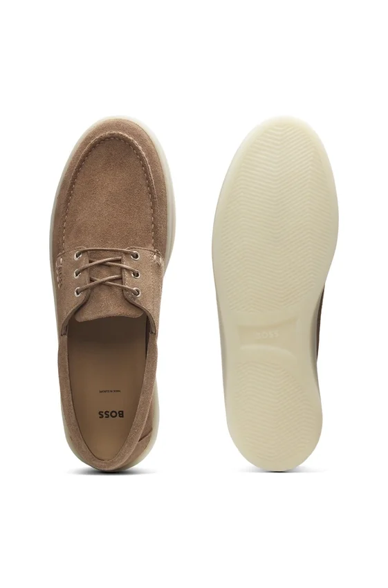 Suede loafers with slightly translucent sole Suede loafers with slightly translucent sole