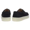 Suede loafers with slightly translucent sole