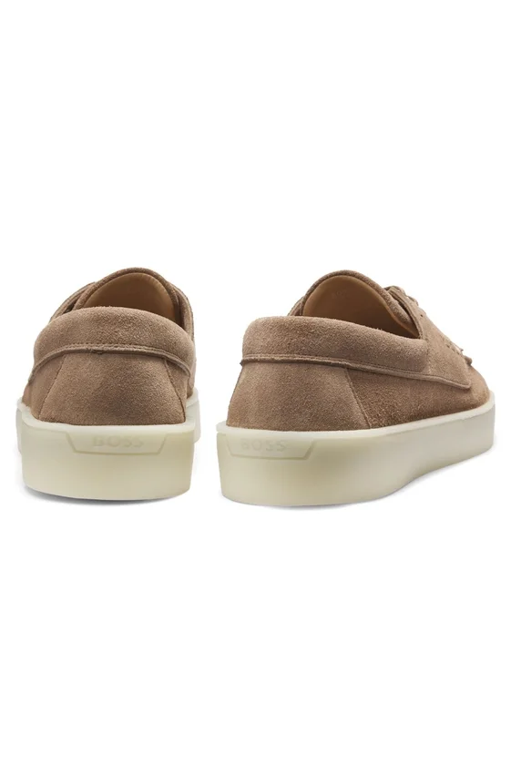 Suede loafers with slightly translucent sole Suede loafers with slightly translucent sole