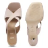 Suede sandals with crossover straps Suede sandals with crossover straps