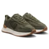 Suede sneakers with Double B monogram