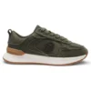 Suede sneakers with Double B monogram