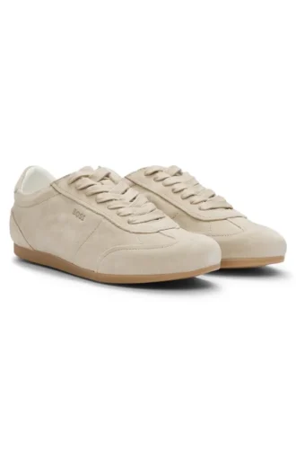 suede sneakers with logo details 1 1 330x500 - Suede sneakers with logo details
