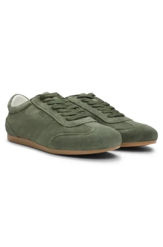 suede sneakers with logo details 1 330x500 - Suede sneakers with logo details