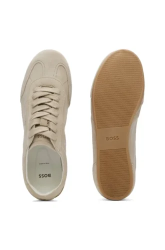 suede sneakers with logo details 2 1 330x500 - Suede sneakers with logo details
