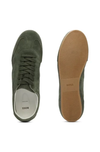 suede sneakers with logo details 2 330x500 - Suede sneakers with logo details