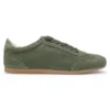 Suede sneakers with logo details